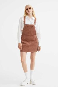 H&M Corduroy Overall Kleider Damen Lila | GTJ-254361