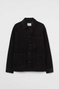 H&M Corduroy Shirt Jacke Herren Dunkelblau | RIM-382741