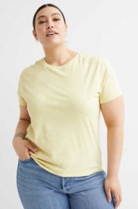 H&M Crew-neck T-shirt Oberteile Damen Dunkelblau | NYL-518942