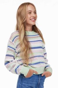H&M Crochet-look Pullover Kinder Hellrosa | VEF-380219