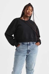 H&M Crop Sweatshirt Damen Hellgrau | JYX-653824