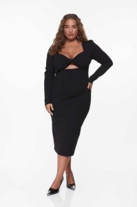 H&M Cut-out Bodycon Kleider Damen Rot | MCY-295841