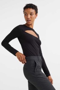 H&M Cut-out Tanga Bodysuit Oberteile Damen Beige | BSF-036541