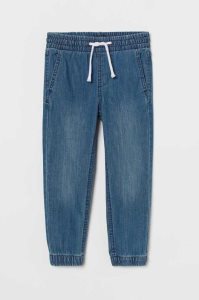 H&M Denim Jogginghose Kinder Dunkelblau | QPE-364805
