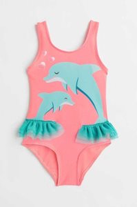 H&M Dolphin-motif Badeanzüge Kinder Rosa | ZSO-768310