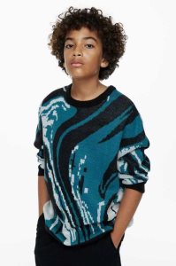 H&M Double-knit Pullover Kinder Dunkeltürkis | HLB-379458