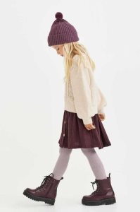 H&M Double-weave Baumwoll Röcke Kinder Dunkelrot | UCI-197384