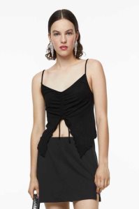 H&M Drawstring-detail Oberteile Damen Hellblau | CEP-782935
