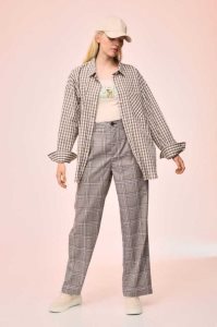 H&M Dressy Twill Hose Damen Hellbraun | VUZ-523789