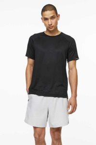 H&M DryMove Lauf top Sportbekleidung Herren Schwarz | WVB-876523