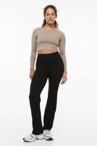 H&M DryMove Seamless Sports tights Hose Damen Schwarz | HMI-498571