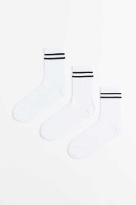H&M DryMove Sports Socken Herren Weiß | XUM-268019