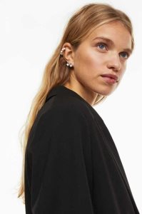 H&M Ear Cuffs Ohrringe Damen Silber | KEI-340859