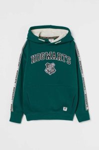 H&M Embroidered Hoodie Kinder Dunkelgrün | HLZ-409162