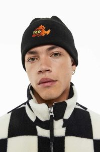 H&M Embroidered-motif Fine-knit Hüte Herren Schwarz | LWT-896513