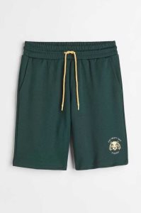 H&M Embroidery-detail Jersey Kurze Hose Herren Dunkelblau | BXS-810629