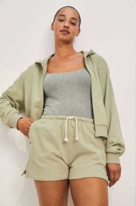H&M Embroidery-detail Jersey Shorts Loungewear Damen Hellolivgrün Grün | CPN-275198