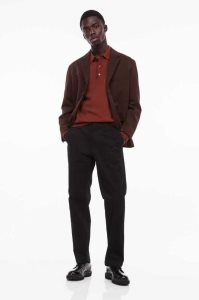 H&M Essentials No 9: THE CHINOS Hose Herren Schwarz | ZYS-047312