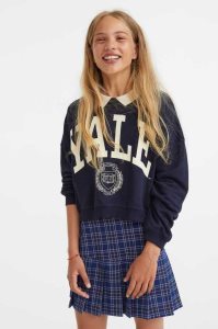 H&M Falten Twill Röcke Kinder Hellblau | BRE-628504