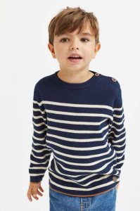 H&M Fine-knit Baumwoll Pullover Kinder Beige Weiß | TMI-764250