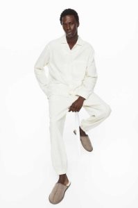 H&M Flannel Pajamas Loungewear Herren Weiß | TXG-926031