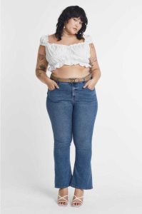 H&M Flared High Jeans Damen Blau | PXO-392507