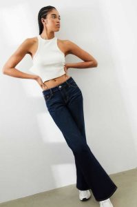 H&M Flared Jeans Damen Dunkelblau | COZ-374059
