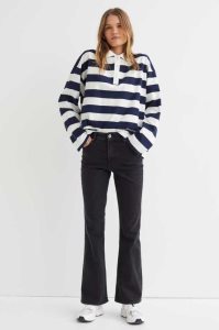 H&M Flared Jeans Damen Weiß | RGL-729451