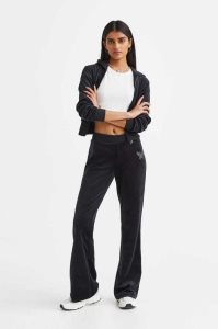 H&M Flared Velour Hose Damen Hellblau | CQY-629147