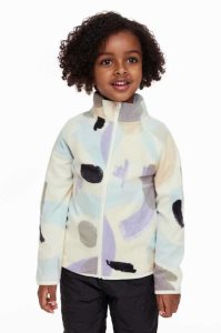 H&M Fleece Jacket Oberbekleidung Kinder Beige Weiß | YCZ-832716