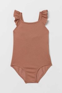 H&M Flounced Badeanzüge Kinder Dunkelgrau | ICE-810546