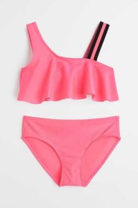 H&M Flounced Bikini Bademode Kinder Rosa | MSQ-702639