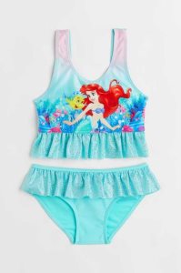 H&M Flounced Printed Bikinihosen Kinder Türkis | JNC-018593