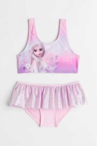H&M Flounced Printed Bikinihosen Kinder Rosa | NHZ-803619
