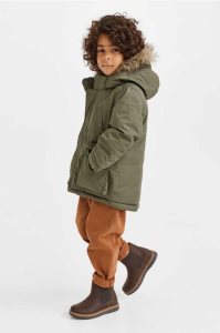H&M Gepolstert Mit Kapuze Parka Oberbekleidung Kinder Dunkelbraun | ACN-870216