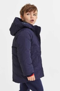 H&M Gepolstert Nylon Parka Oberbekleidung Kinder Navy Blau | GUZ-796384