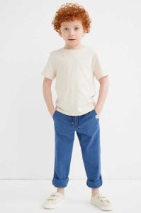 H&M Gerade Fit Hose Kinder Navy Blau | WBM-829764