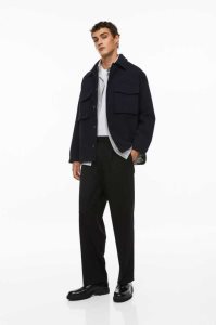H&M Gerade Fit Suit Pants Blazer Herren Schwarz | KSG-058413