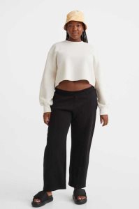 H&M Gerade Joggers Hose Damen Schwarz | LJV-980327
