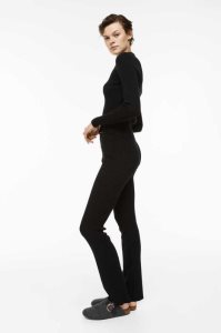 H&M Gerippt Flared Pants Loungewear Damen Rosa | GCP-916372