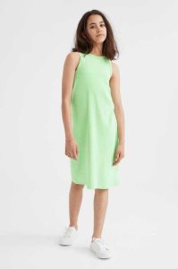 H&M Gerippt Jersey Kurzes Kleid Kinder Rosa | HRI-092567