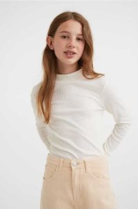 H&M Gerippt Mock Turtleneck Top Jersey Kinder Türkis | JRK-915628