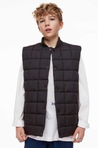 H&M Gesteppt Vest Oberbekleidung Kinder Grau Braun | OBF-251976