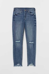 H&M Girlfriend Regular Jeans Damen Blau | DNR-946750