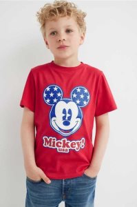 H&M Glitter-print Hemd Kinder Rot | PHM-325718
