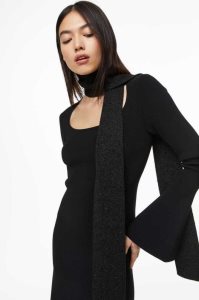 H&M Glittery Knit Schals Damen Schwarz | TND-217456