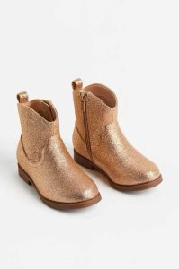H&M Glittery Stiefel Kinder Schwarz | YGC-917540