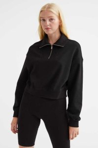 H&M Half-zip Sweatshirt Damen Dunkelbraun | HAK-712563