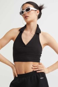 H&M HalterneckCollar Oberteile Damen Weiß | QJG-430721