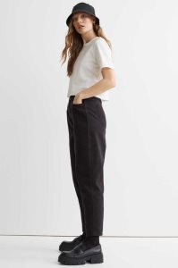 H&M High Taille Twill Hose Damen Hellgrün Beige | YQX-785604